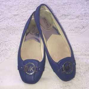 Michael Kors Shoes - Michael Kors Blue Leather Flats Michael Kors Shoes - Michael Kors Blue Leather Flats